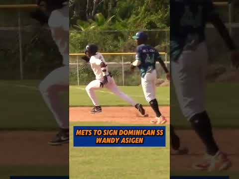Wandy Asigen is one of the top prospects in the 2026 international class 👀#mets #mlb #baseball