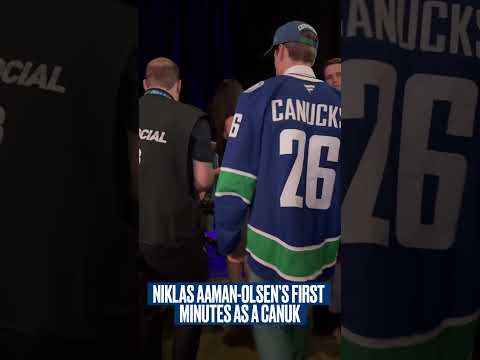 He's officially a CANUCK!