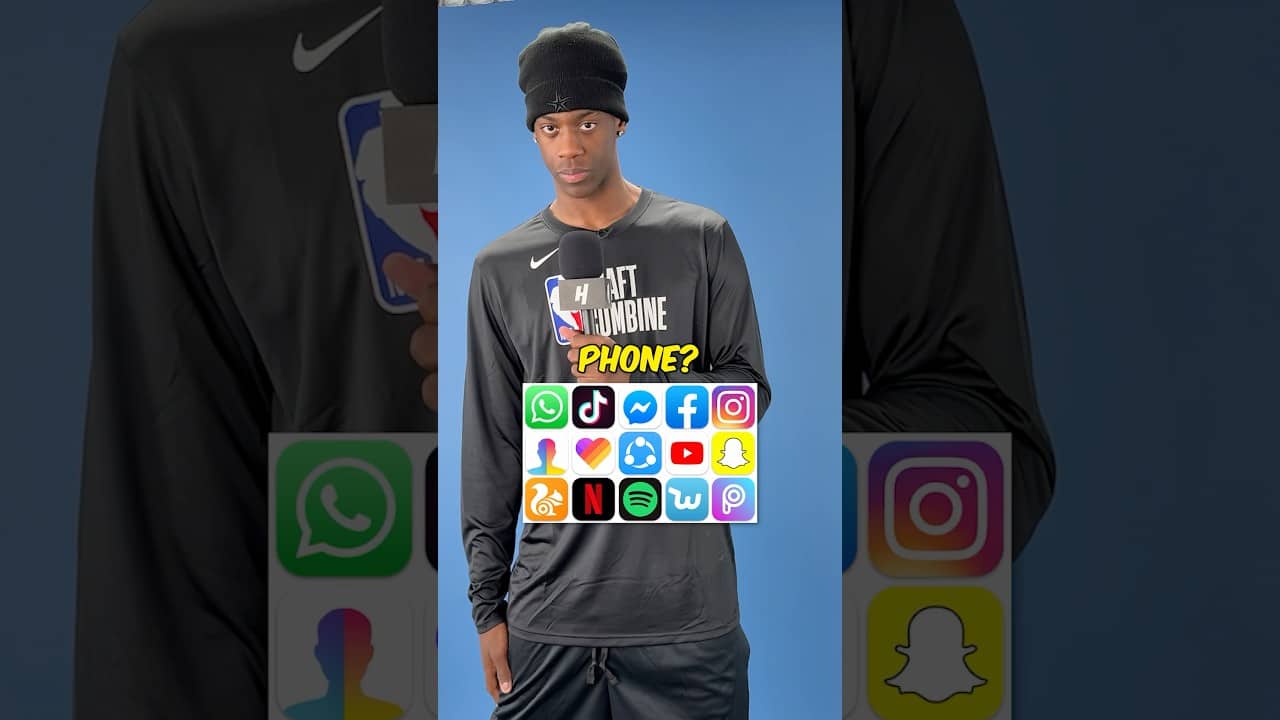 What’s in AJ Dybantsa’s phone? 👀