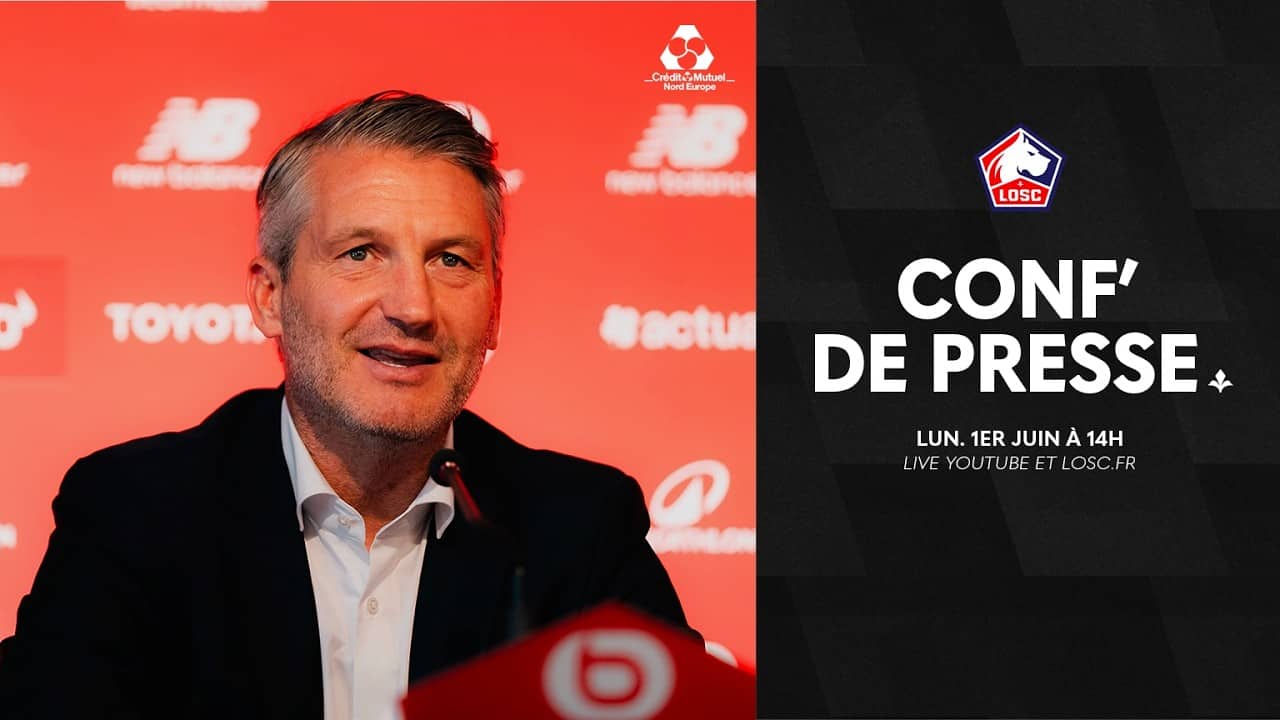 Suivez la conférence de presse du président Olivier Létang avec le Crédit Mutuel Nord Europe 🎙️