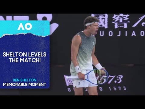 Ben Shelton Fights Hard to Secure the Second Set! | Australian Open 2026