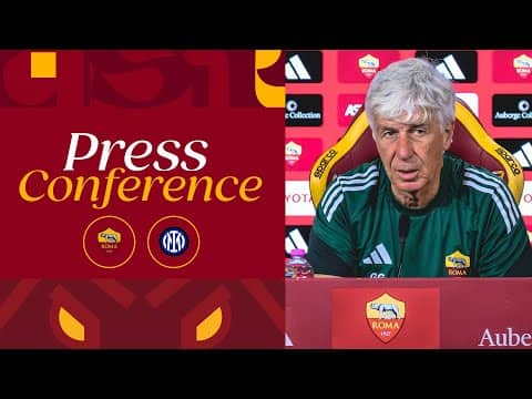 🟨 LIVE 🟥 LA CONFERENZA STAMPA DI GIAN PIERO GASPERINI ALLA VIGILIA DI ROMA-INTER