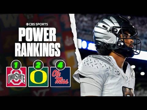 College Football Week 6 Power Rankings: Ohio State and Oregon at top, Ole Miss into Top 5 after win