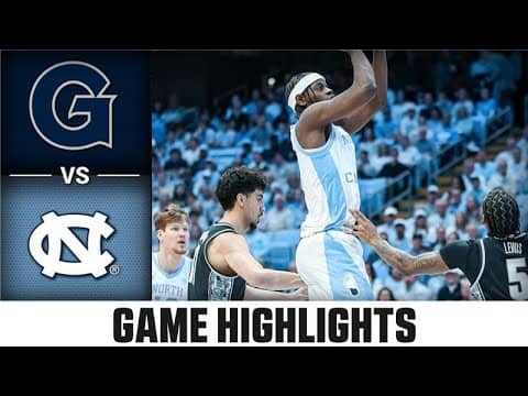 Georgetown vs. North Carolina Game Highlights | 2025-26 ACC Men's Basketball