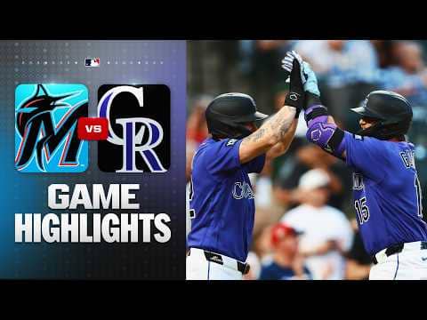 Marlins vs. Rockies Game Highlights (7/1/26) | MLB Highlights