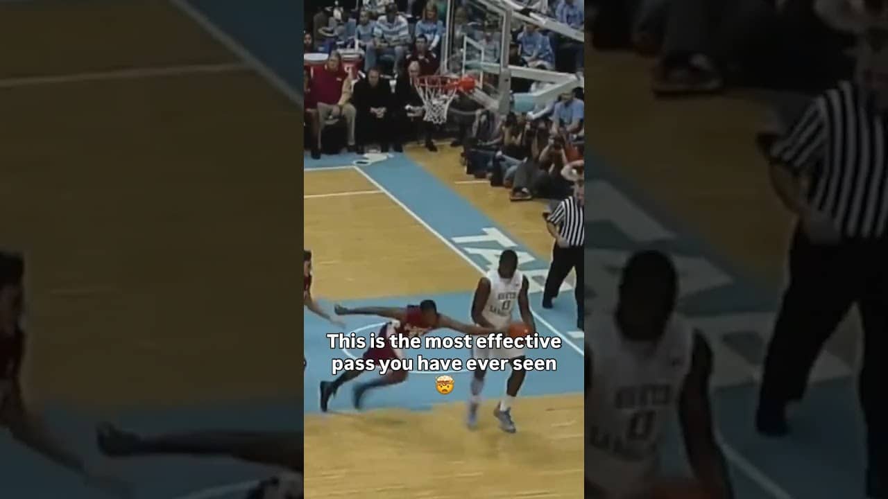 That play was rare 😱 #unc #accbasketball #collegebasketball