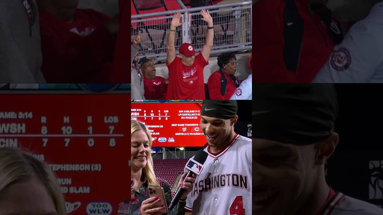 Wholesome: Daylen Lile Reacts To His Dad's Celebrating His Go-Ahead HR
