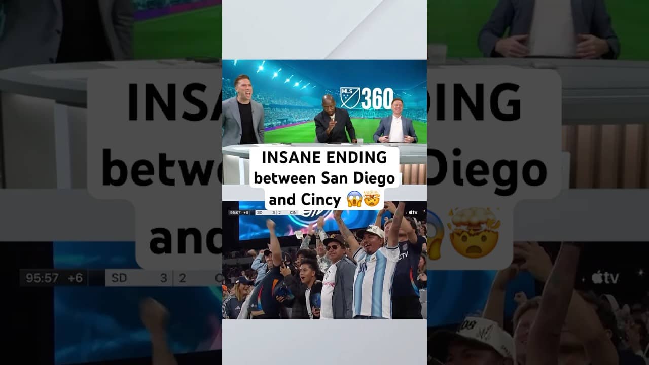 MLS 360 team couldn't believe how to INSANE ending was to San Diego FC vs. FC Cincinnati 😱