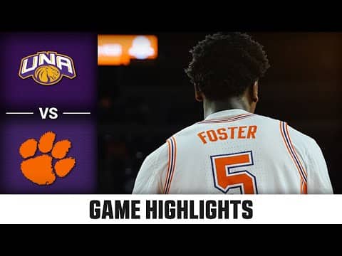 North Alabama vs. Clemson Game Highlights |  2025-26 ACC Men’s Basketball
