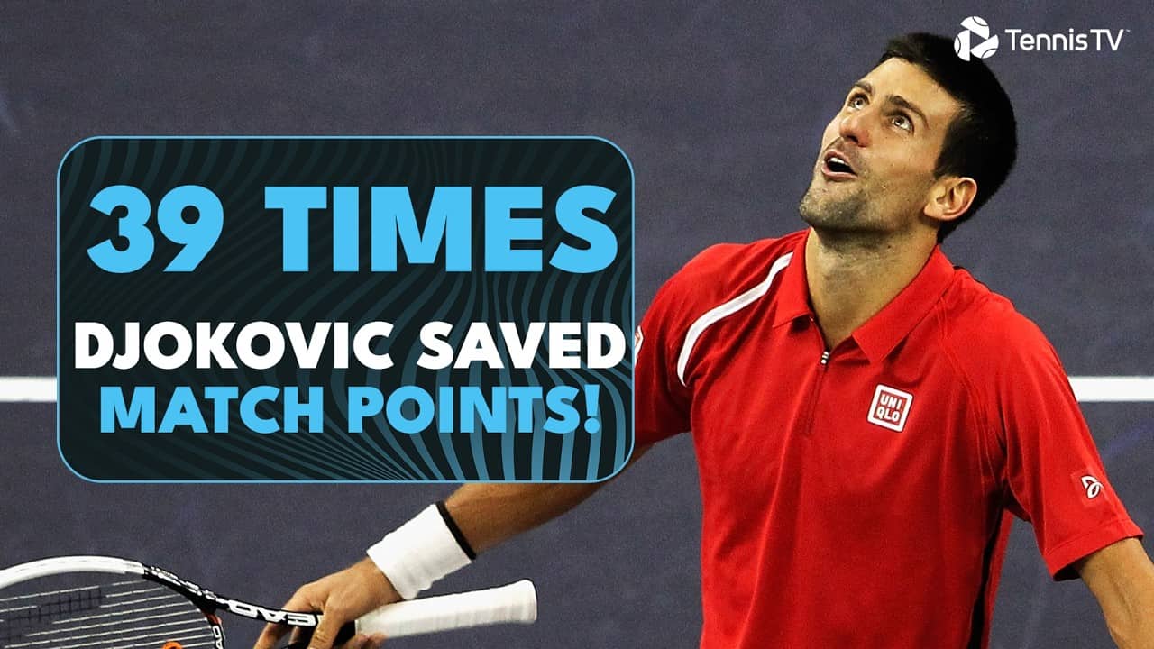39 Times Novak Djokovic Saved MATCH POINT On The ATP Tour! 🥶