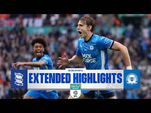 Birmingham City vs. Peterborough United: Extended Highlights | EFL Trophy | CBS Sports Golazo