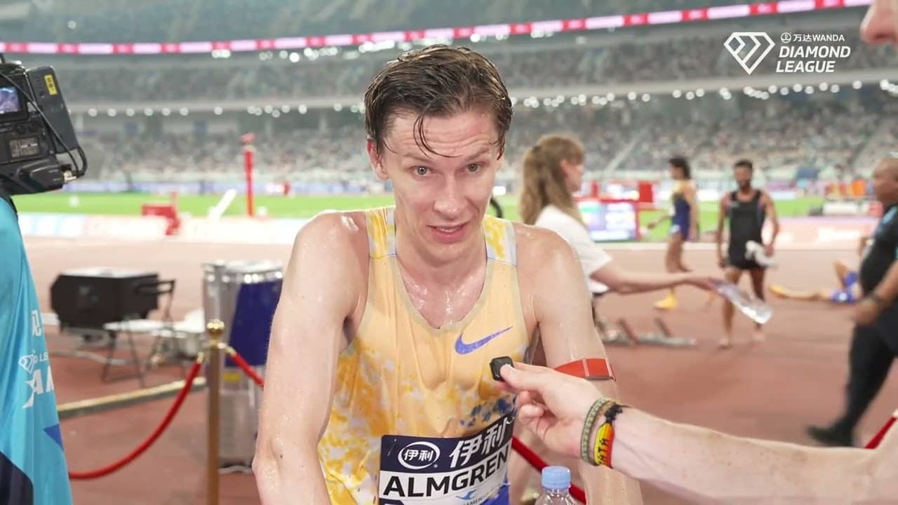 Andreas Almgren After DNF In Men's 5000m At Xiamen Diamond League