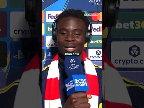 A very special journey to the UCL Final for Bukayo Saka ❤️