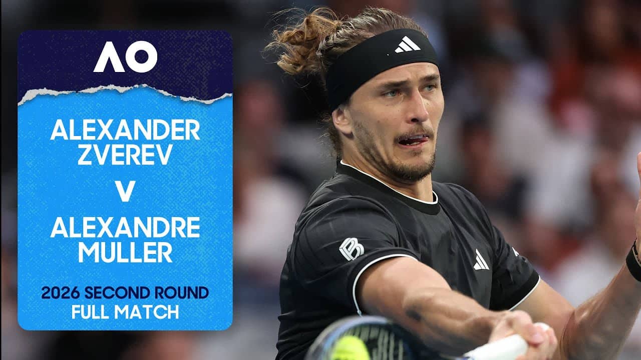 Alexander Zverev v Alexandre Muller Full Match | Australian Open 2026 Second Round
