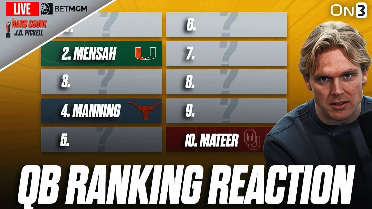 ESPN Analyst Aaron Murray Ranks Top 10 QBs In College Football