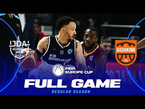 LIVE - JDA Dijon Basket v BC Bashkimi | FIBA Europe Cup 2025-26 | Regular Season
