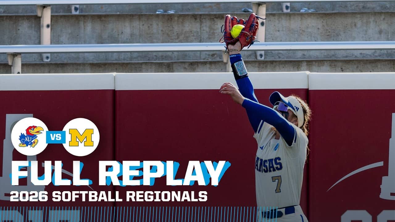Kansas vs. Michigan: 2026 NCAA softball regional | FULL REPLAY