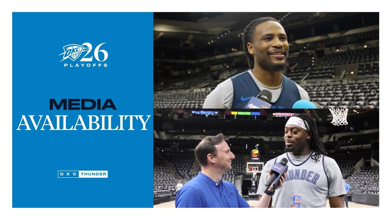 Shootaround Media Availability | Cason + Lu | Playoffs | Western Conference Finals | May 28, 2026