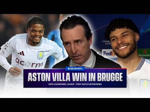 "VERY TOUGH match" Emery explains | Aston Villa take 3-1 lead back to England | CBS Sports Golazo