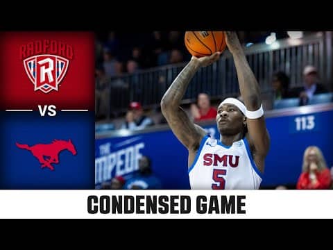 Radford vs. SMU Condensed Game | 2025-26 ACC Men's Basketball
