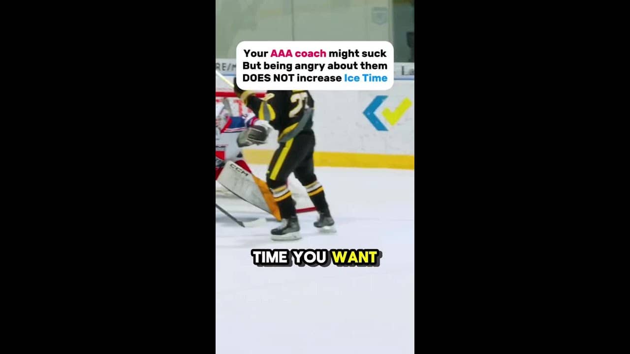 Your AAA coach might suck but getting pissed DOES NOT increase Ice Time
