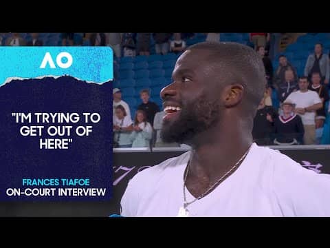 Frances Tiafoe On-Court Interview | Australian Open 2026 Second Round