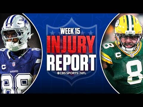 NFL Week 15 Injury Report: CeeDee Lamb ACTIVE vs Vikings | Will Josh Jacobs play vs the Broncos? 🤔