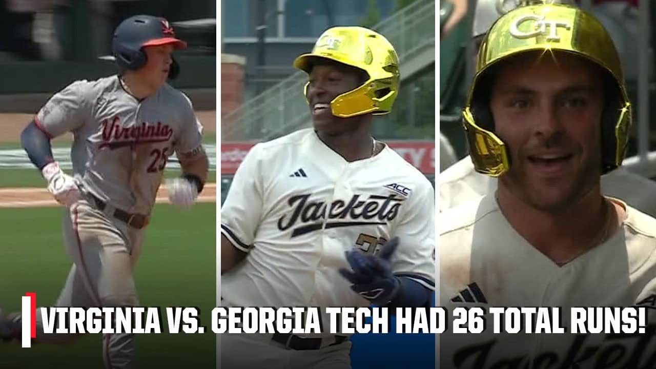 26 RUNS IN 1 GAME?! 🤯 Virginia vs. Georgia Tech was ELECTRIC ⚡️ | ESPN College Baseball