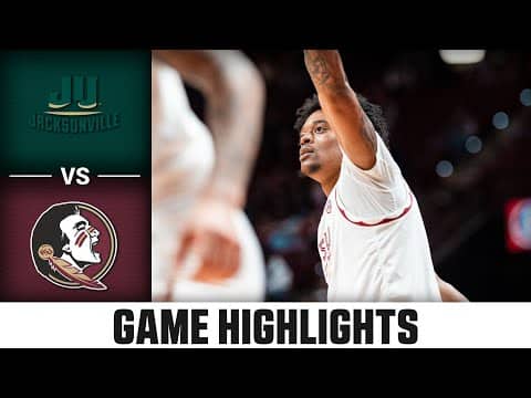 Jacksonville vs. Florida State Game Highlights | 2025-26 ACC Men's Basketball