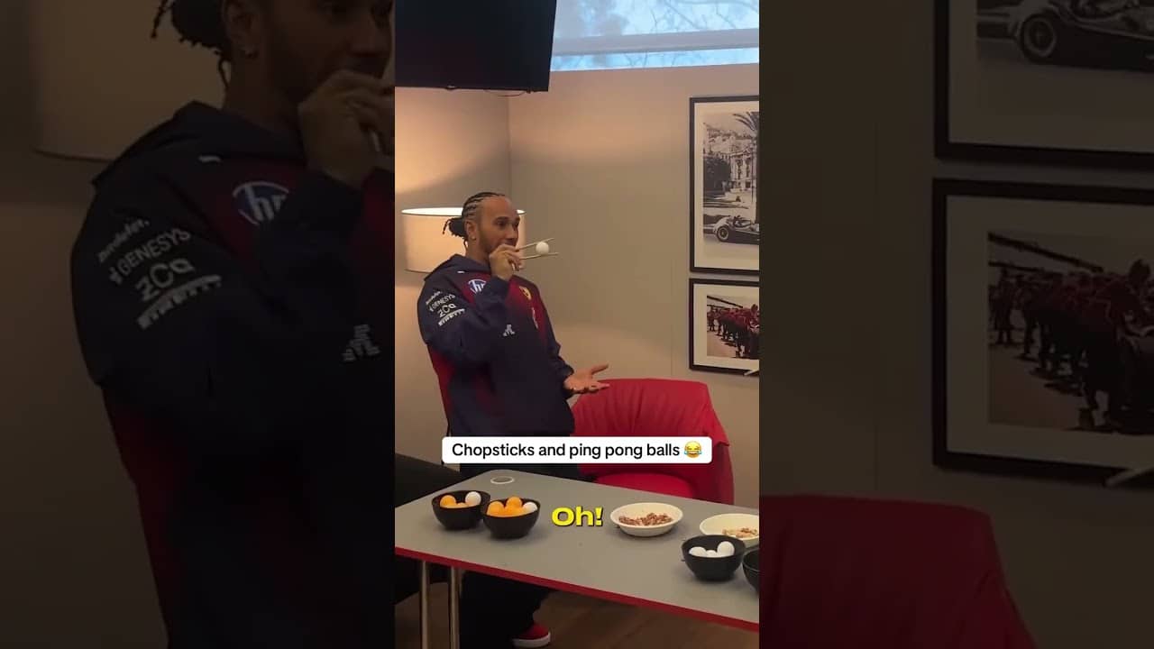 Lewis and Charles slayed this challenge 😭 (via Ferrari/TT)
