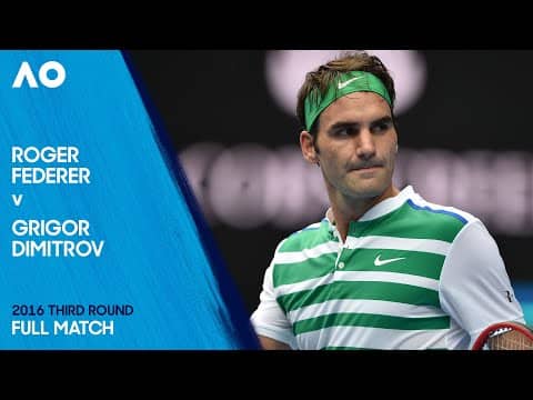 Roger Federer v Grigor Dimitrov Full Match | Australian Open 2016 Third Round