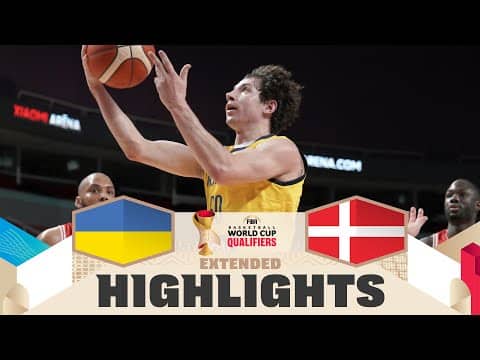 Ukraine 🇺🇦 v Denmark 🇩🇰 | Extended Highlights | FIBA Basketball World Cup 2027 European Qualifiers