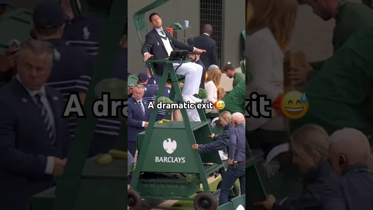 The umpire’s reaction 😂