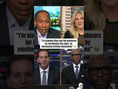 Stephen A. had to set the record straight on Anthony Richardson  👀