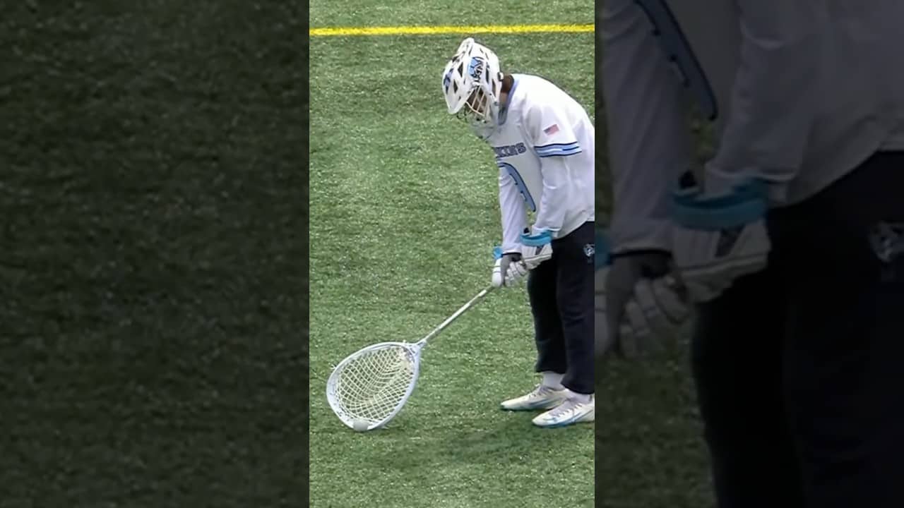 Every goalie warms up in their own weird way 😂 (via Johns Hopkins Men’s Lacrosse , BTN)