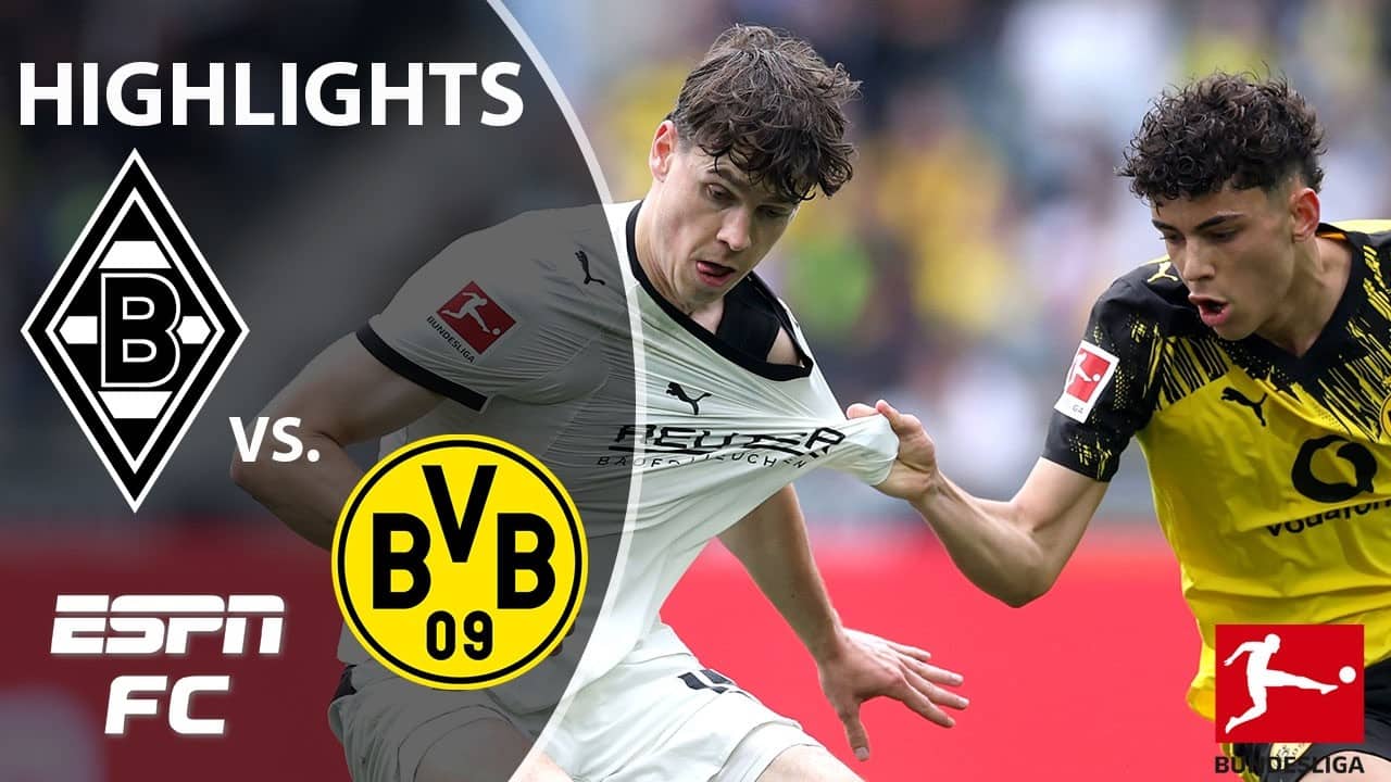 Borussia Monchengladbach vs. Borussia Dortmund | Full Game Highlights | ESPN FC