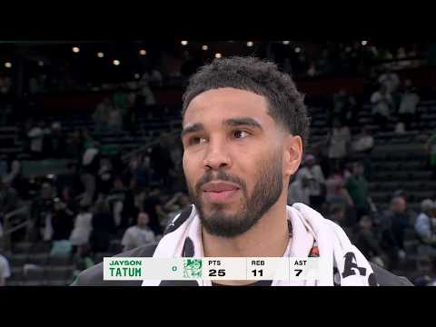 ‘Never taking things for granted’ - Jayson Tatum talks Celtics’ Game 1 win vs. 76ers | NBA on ESPN