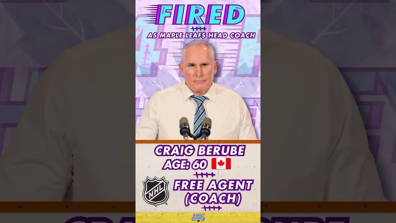 BÉRUBÉ FIRED! ❌🤯 #hockey #nhl #hockeyshorts #nhlshorts #leafsnation #torontomapleleafs #nhlnews