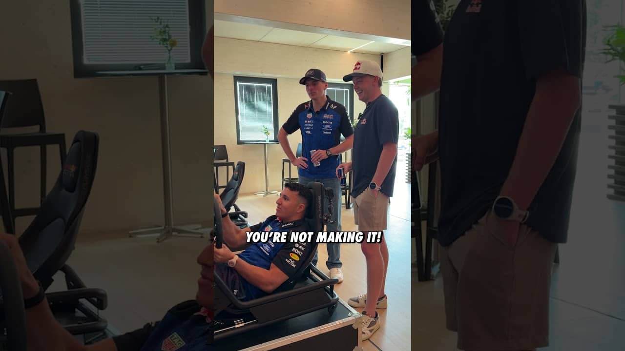 Pure. Utter. Chaos. 🤣🎮 #F1 #RedBullRacing