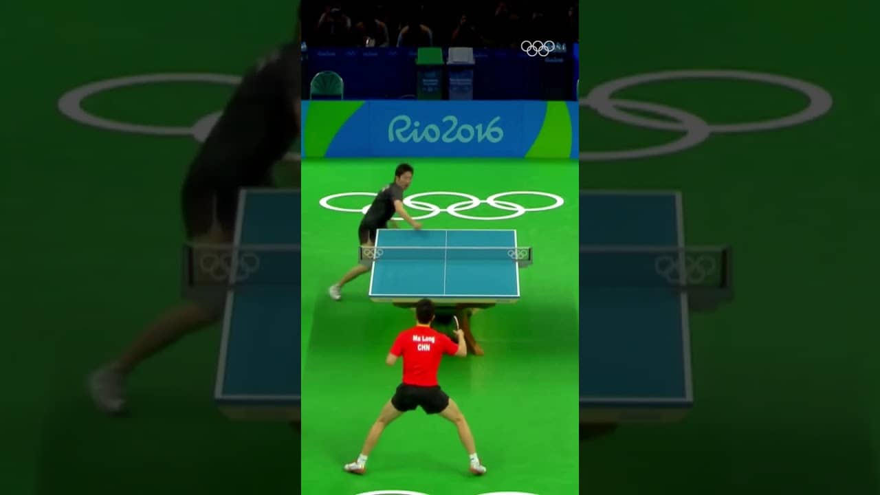 Is this the greatest point in Olympic table tennis history? 🔥