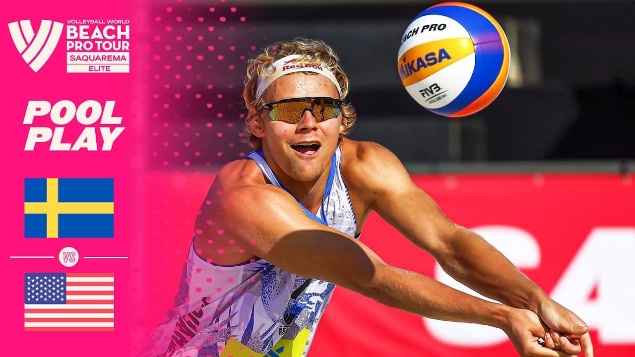 Åhman/Hellvig vs. Crabb/Benesh - Pool Play Highlights | Saquarema 2026 #BeachProTour
