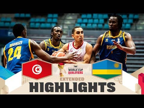 Tunisia 🇹🇳 v Rwanda 🇷🇼 | Extended Highlights | FIBA Basketball World Cup 2027 African Qualifiers