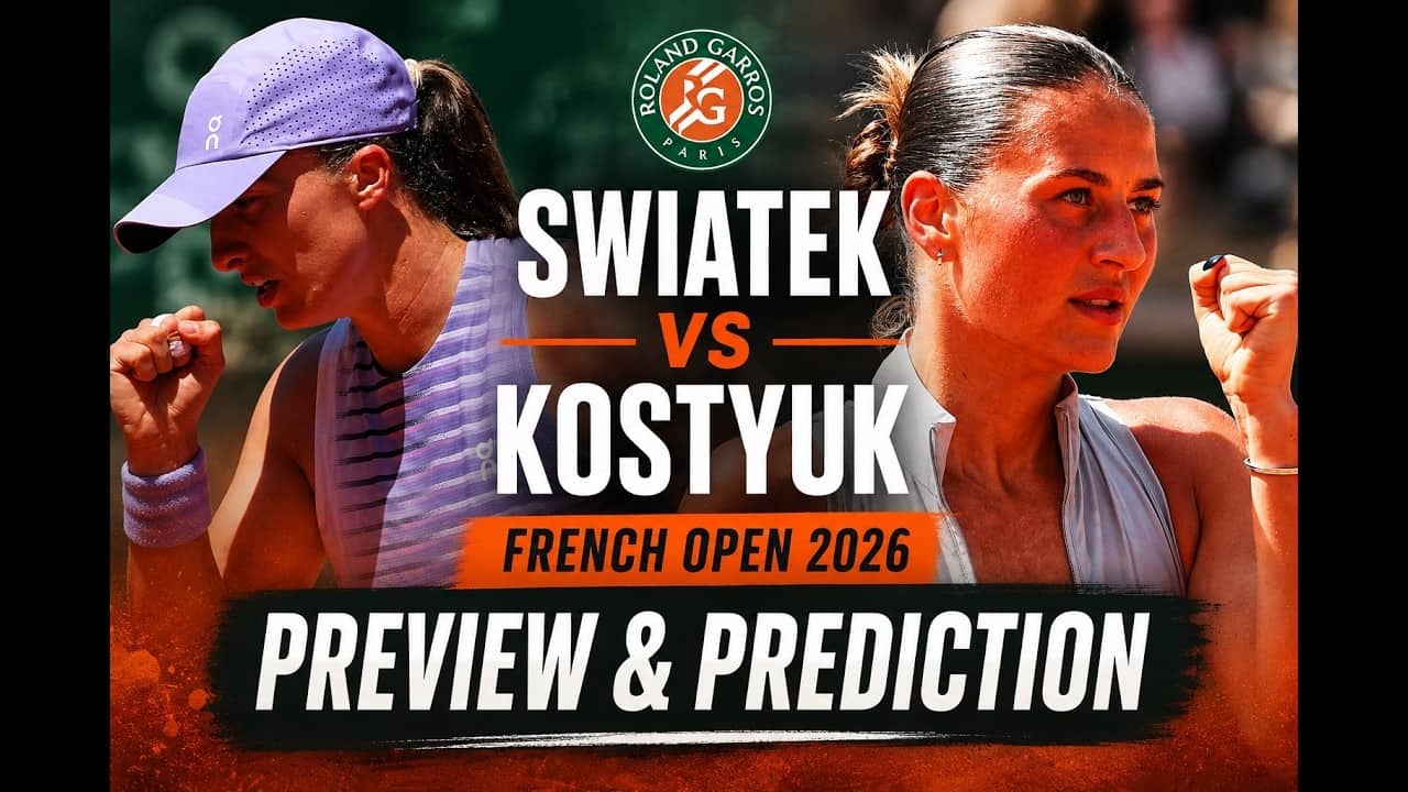 Iga Swiatek vs Marta Kostyuk | Roland Garros 2026 | French Open Round of 16 | Preview & Prediction