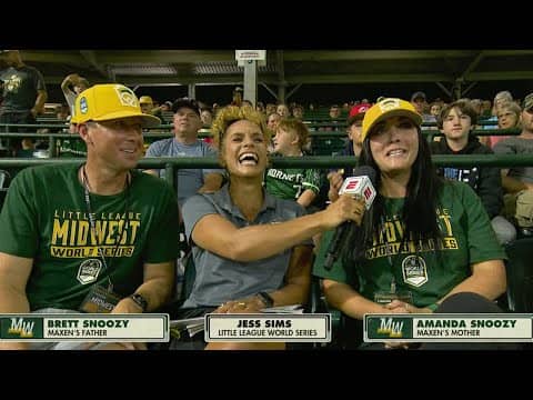 Maxen Snoozy's parents react to his incredible Little League World Series performance | LLWS on ESPN