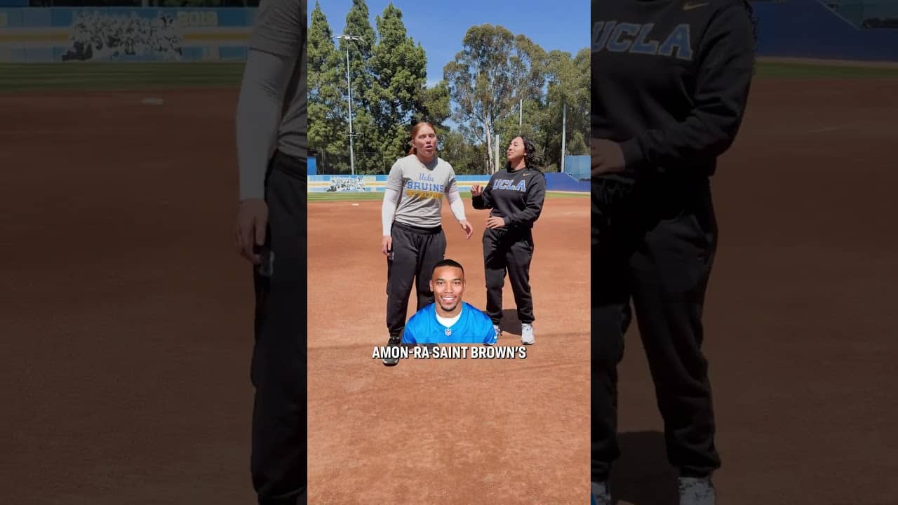 UCLA softball breaks down their home run celebrations 🎉 #shorts