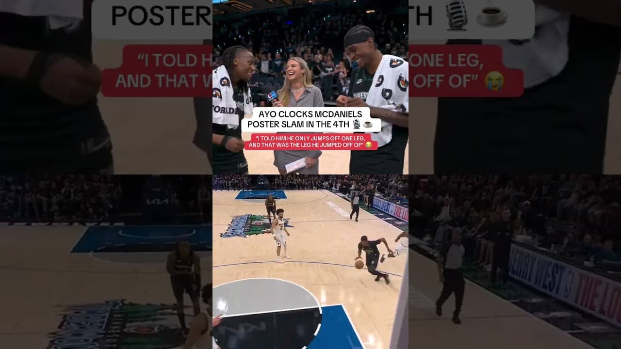 His teammate clocked his tea 🤭😅… He’s going to work on jumping off his right leg now