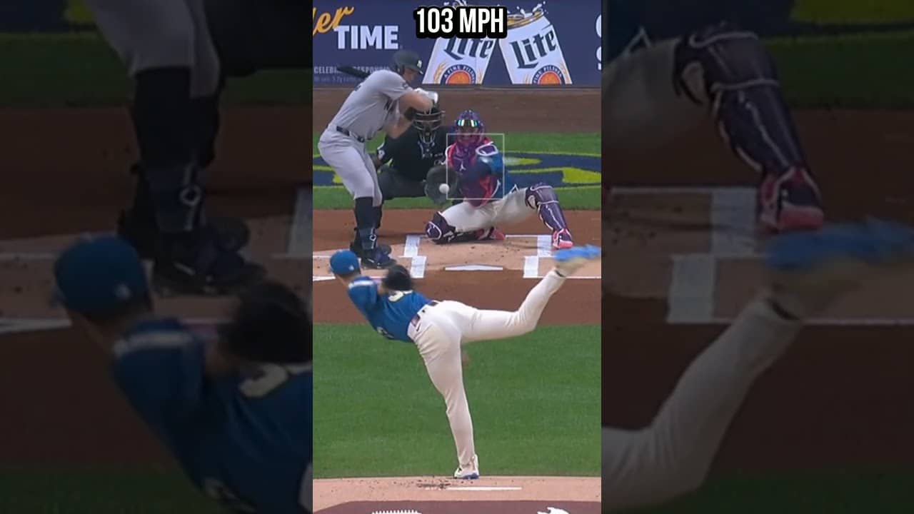 The Most Ridiculous First Inning EVER 😳 Jacob Misiorowski is not human. #mlb