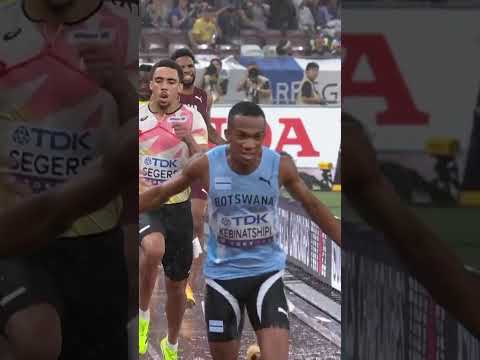 HISTORIC gold for Botswana in men's 4x400m ❤️ #worldathleticschamps #botswana #history #sports