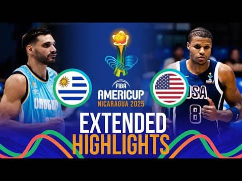 Uruguay 🇺🇾 vs United States 🇺🇸 | Extended Highlights | FIBA AmeriCup 2025