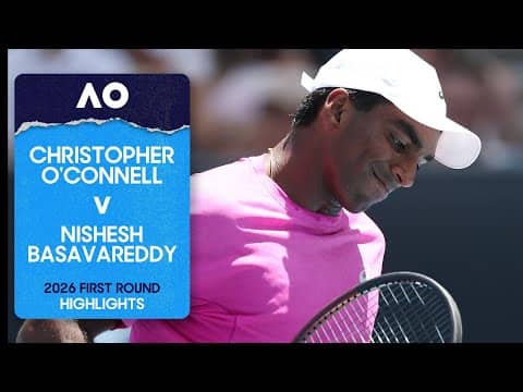 Christopher O'Connell v Nishesh Basavareddy Highlights | Australian Open 2026 First Round